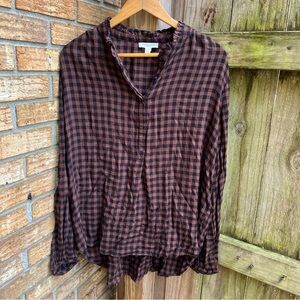 Beachlunchlounge Black and Brown Checkered Shirt